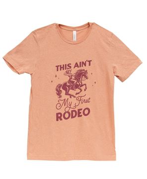 Picture of This Ain’t My First Rodeo T-Shirt, Heather Sunset