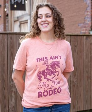 Picture of This Ain’t My First Rodeo T-Shirt, Heather Sunset XXL