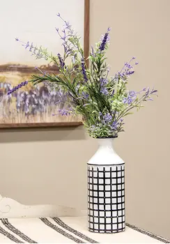 Golden Trumpet & Lavender Spray - 19 In