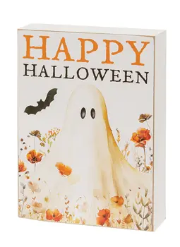 Golden Fall Wildflower Ghost Box Sign, 3 Asstd.