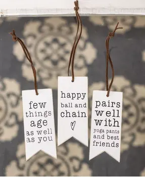 Yoga Pants and Best Friends Wine Tag, 3/Set