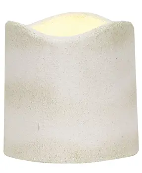 White Textured Timer Pillar, 3"x3"