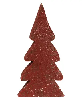Distressed Wooden Christmas Color Trees, 3/Set