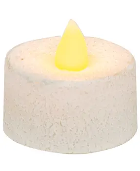 White Textured Timer Tealight