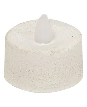 White Textured Timer Tealight