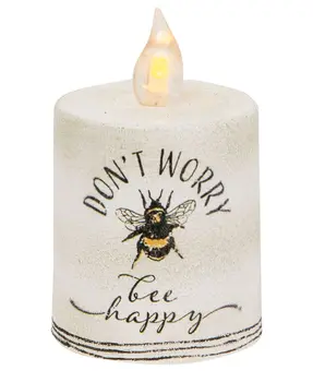 Don't Worry Bee Happy Timer Pillar