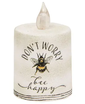 Don't Worry Bee Happy Timer Pillar