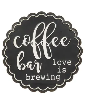 Coffee Bar Love Is Brewing Metal Sign