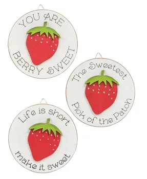 Life Is Short Mini Round Easel Sign, 3 Asstd.