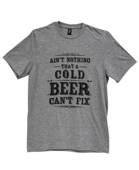 Ain't Nothing That A Cold Beer Can't Fix T-Shirt, Heather Graphite XXL