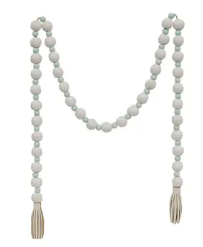 Light Blue & White Bead Garland