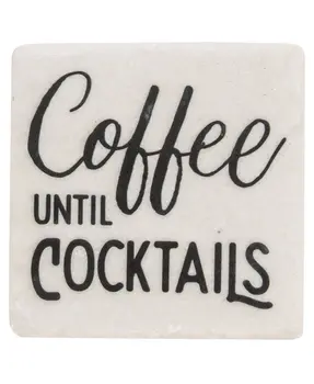 No Talkee Before Coffee Coasters, 4/Set