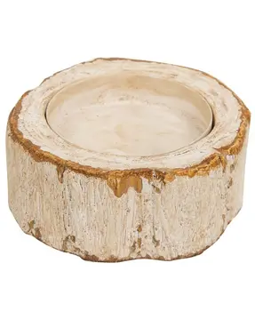 Resin Birch Pillar Candle Holder