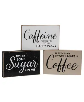 Coffee Is My Soulmate Block, 3 Asstd.