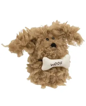 Woof Furry Tan Plush Dog