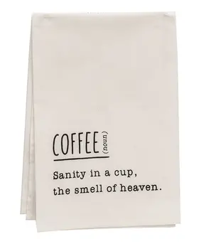 Coffee Definition Dish Towel