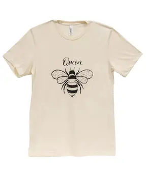 Queen Bee T-Shirt, Heather Natural