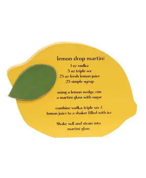 Lemon Drop Martini Chunky Sitter