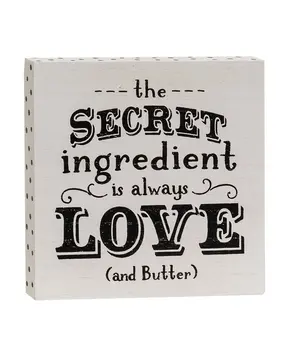 The Secret Ingredient Is Always Love and Butter Block