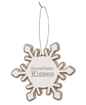 Merry & Bright Layered Snowflake Ornaments, 3/Set