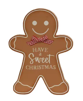 Christmas Words Gingerbread Sitters, 3/Set