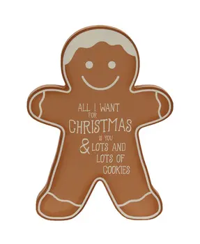 Christmas Words Gingerbread Sitters, 3/Set