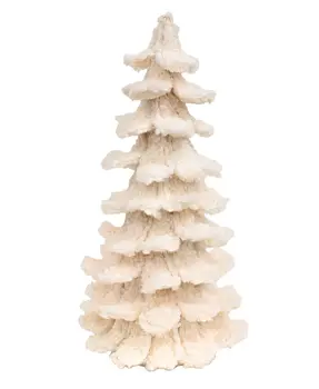 White Sherpa Christmas Tree, 17.5"H, SR14293