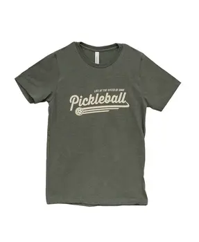 Pickleball T-Shirt - Heather Military Green