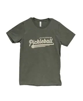 Pickleball T-Shirt - Heather Military Green