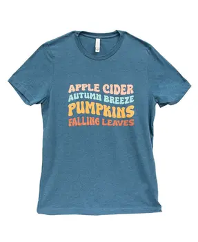 Apple Cider Autumn Breeze T-Shirt - Heather Deep Teal