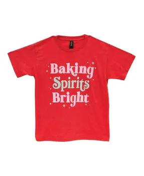 Baking Spirits Bright Youth T-Shirt - Red, L175Y