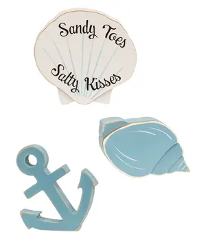 Sandy Toes Wooden Sitter, 3 Asstd.