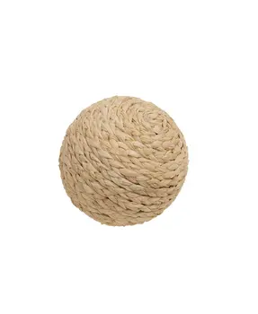 Natural Woven Seagrass Decorative Ball, 4"