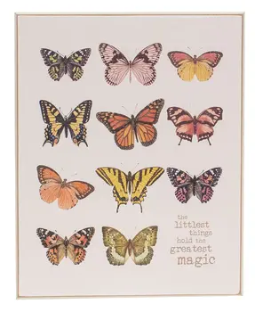 The Littlest Things Wooden Butterflies Sign