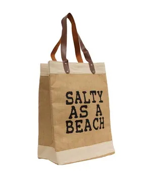 Salty As A Beach Jute Tote