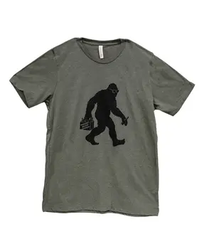 Sasquatch Beer T-Shirt, XXL - Heather Military Green