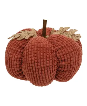 Burnt Orange Waffle Weave Pumpkin, Medium