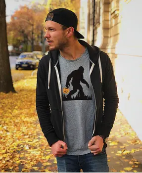 Halloween Sasquatch T-Shirt, Graphite Heather, XXL, L206XXL