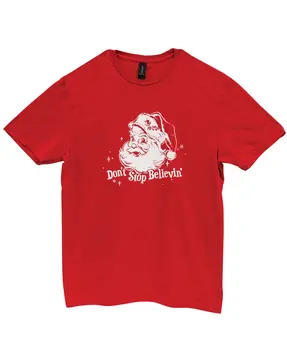 Don't Stop Believin' T-Shirt, Cherry Red, XXL, L208XXL