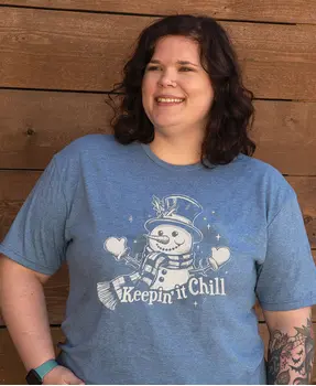 Keepin it Chill T-Shirt, Heather Indigo, L209