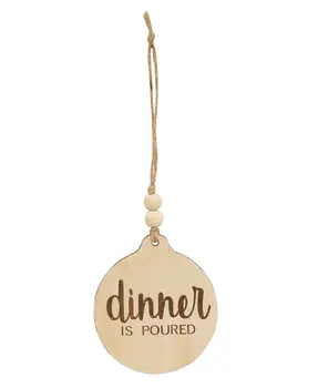 Dinner Is Poured Beaded Wine Tag, 3 Asstd.