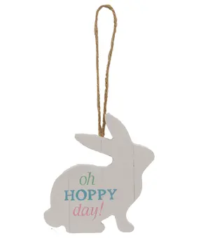 Oh Hoppy Day Easter Bunny Ornament, 3 Asstd.