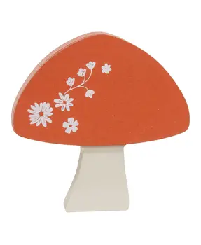 Mini Chunky Floral Mushroom Sitters, 3/Set