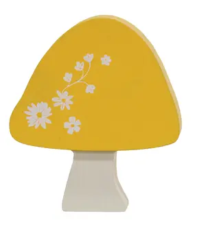 Mini Chunky Floral Mushroom Sitters, 3/Set