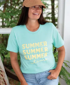 Summer Time T-Shirt, Heather Mint