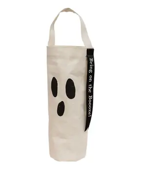 Halloween Friends Canvas Wine Bag, 2 Asstd.