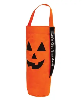 Halloween Friends Canvas Wine Bag, 2 Asstd.
