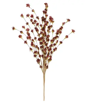 Fall Blossoms Spray, Burgundy, 24"