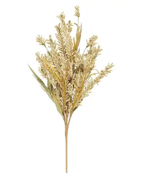 Fall Grass & Heather Bush, 24", Cream