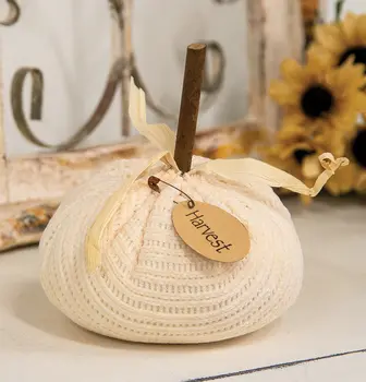 Stuffed Cream Grateful Sweater Pumpkin, 5.5"H, CW4041